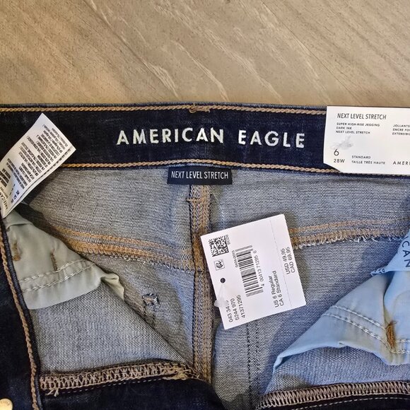 NWT American Eagle AE Next Level Super High-Waisted Jegging - Size 6 Regular - Picture 7 of 11